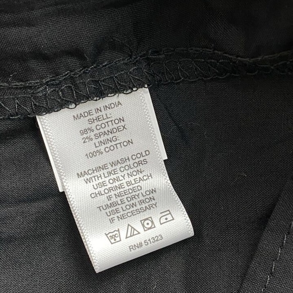 CeCe Babydoll Dress Button Front Collared Puff-Sleeve Rich Black - Picture 5 of 7